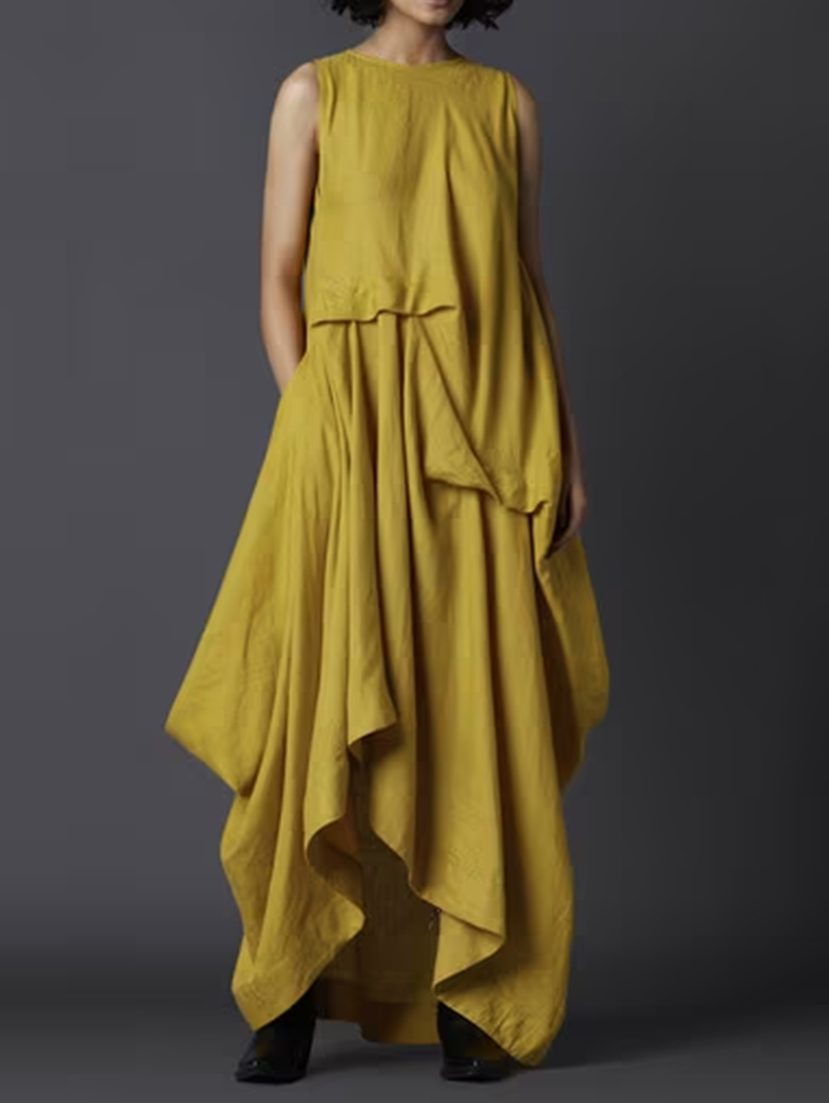 Summer Zara - Zomer Zakken Jurk Vrouwen Ronde Hals