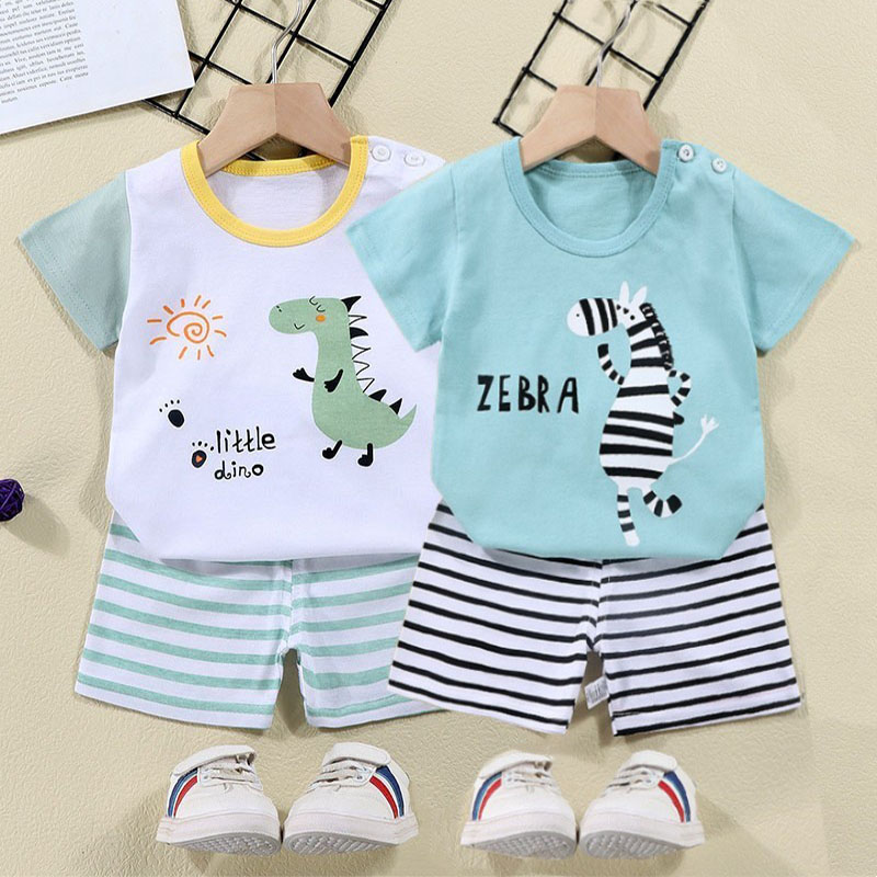 Summer Clothing Baby Girl - Katoen Tees + Shorts 2-delige Trainingspak