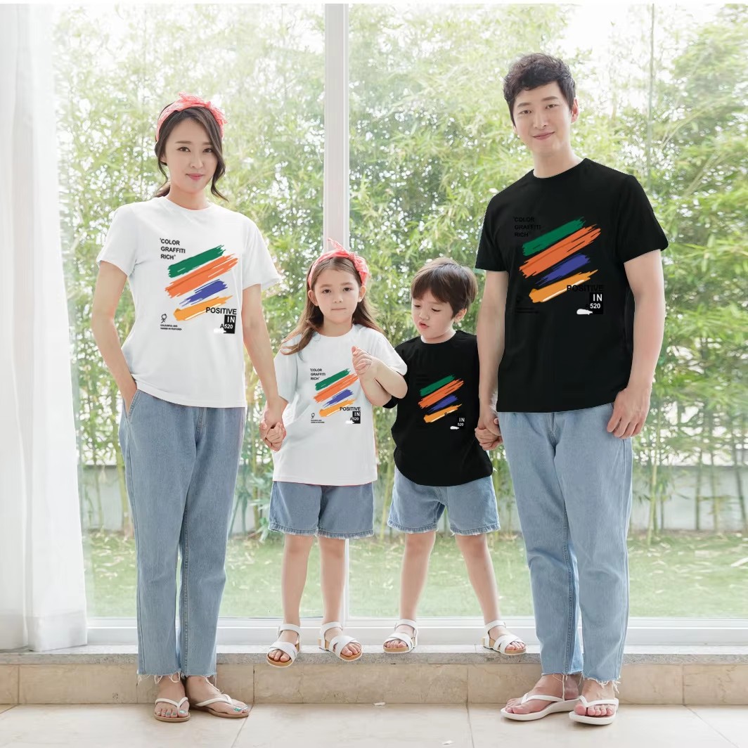 Summer Clothing Drawing - Familie Look T-shirts 2026 Zomer Jongen