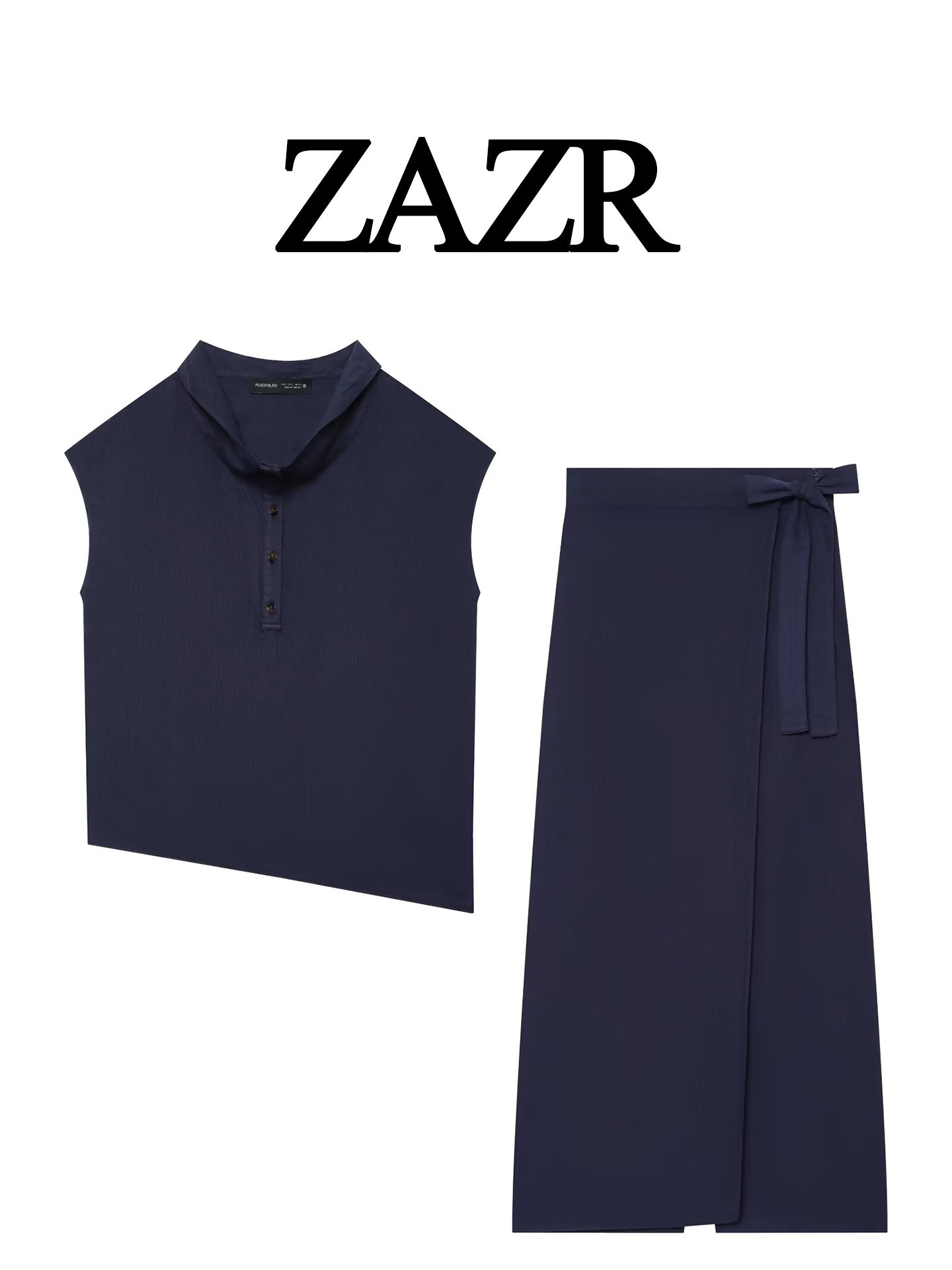Summer Clothing Wraps - Elegante mouwloze blouse en broek met