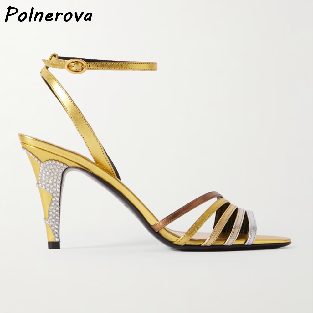 Goudkleurige zilveren strass h - Summer Clothing Stores recensie en prijs