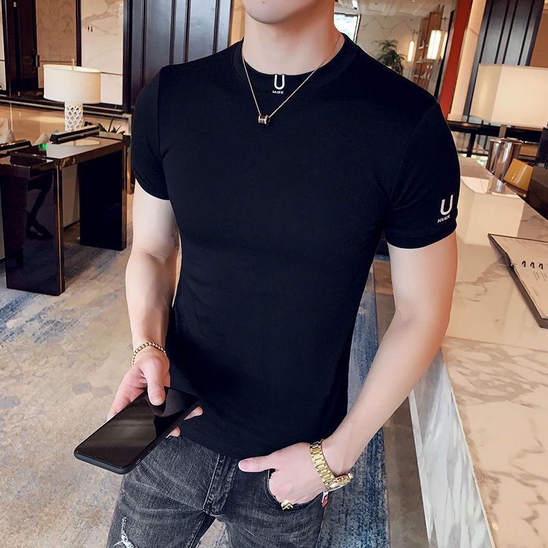 Zwarte T-shirt Voor Mannen Vla - Summer Clothing Wholesale recensie en prijs