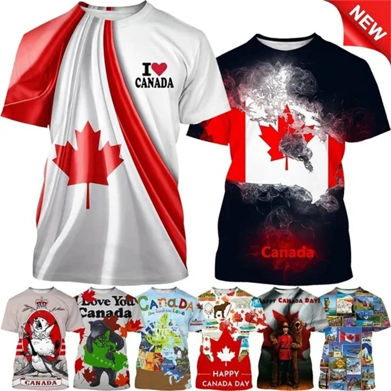 I Love Canada Flag Graphic T S - Summer Clothing Women Canada recensie en prijs