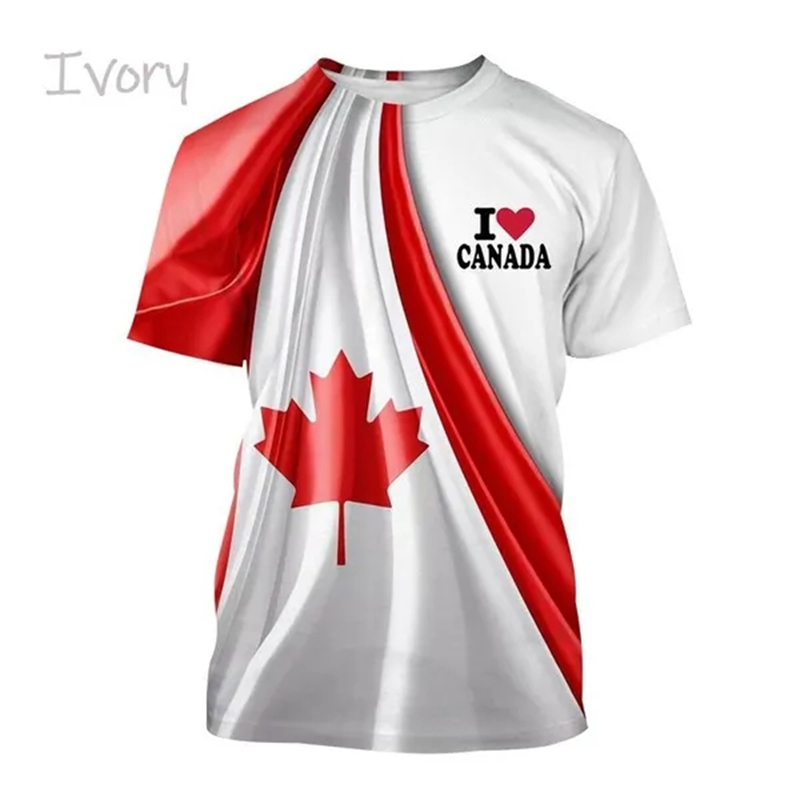 I Love Canada Flag Graphic T S - Summer Clothing Women Canada recensie en prijs