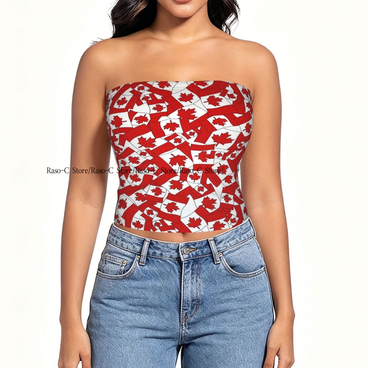 Dames Block Crop Slim Tube Top - Summer Clothing Women Canada recensie en prijs